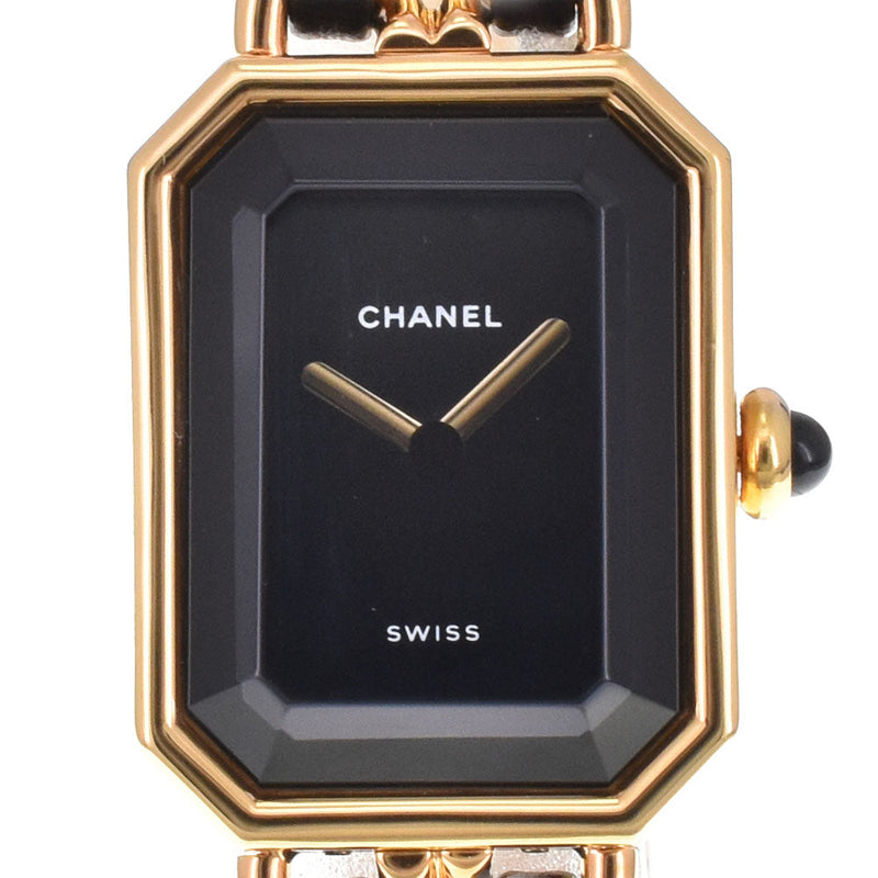 Chanel Premiere Rock Quartz Plated Metal And Leather Watches