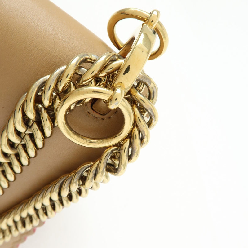 Fendi Kan I Leather Beige Bag