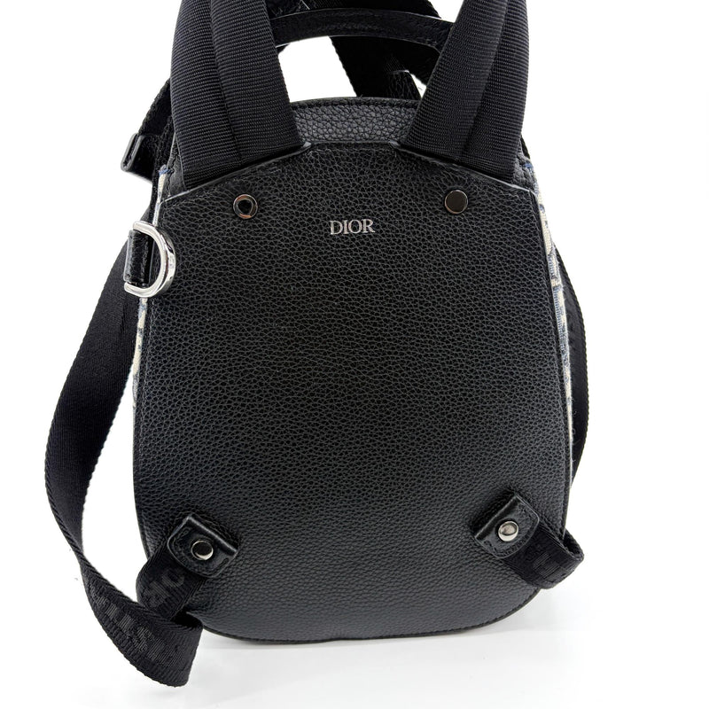 Christian Dior Saddle Oblique Canvas Beige Bag