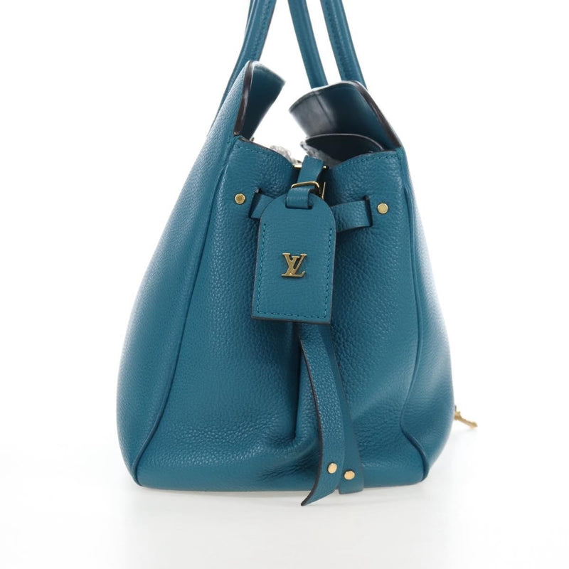 Louis Vuitton Milla Veau Nuage Calfskin Blue Leather Bag
