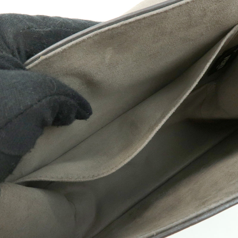 Fendi Kan I F Leather Gray Bag