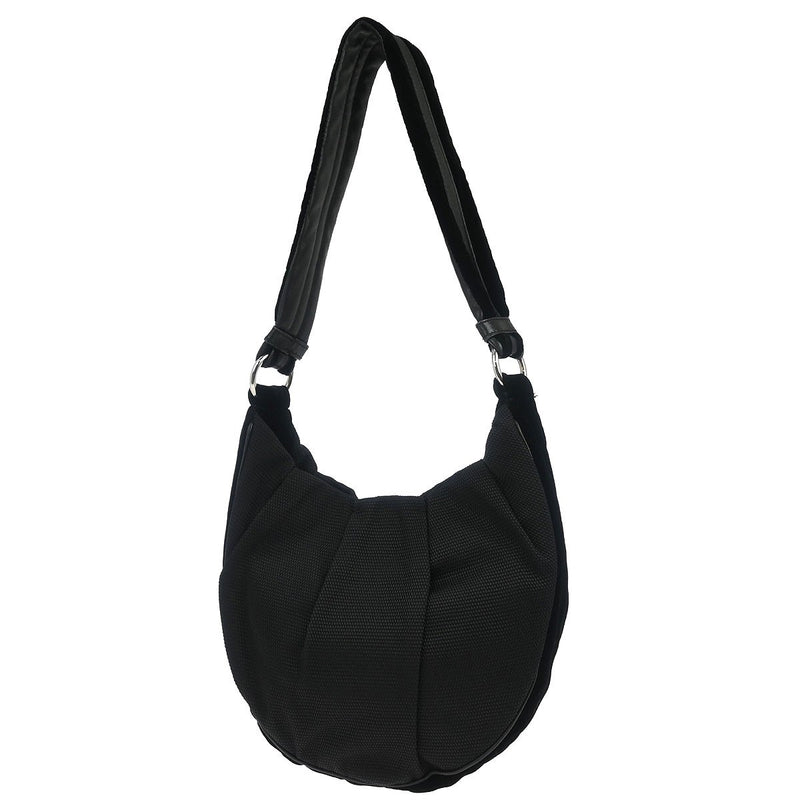 Saint Laurent Vintage Shoulder Bag Leather Black Nylon