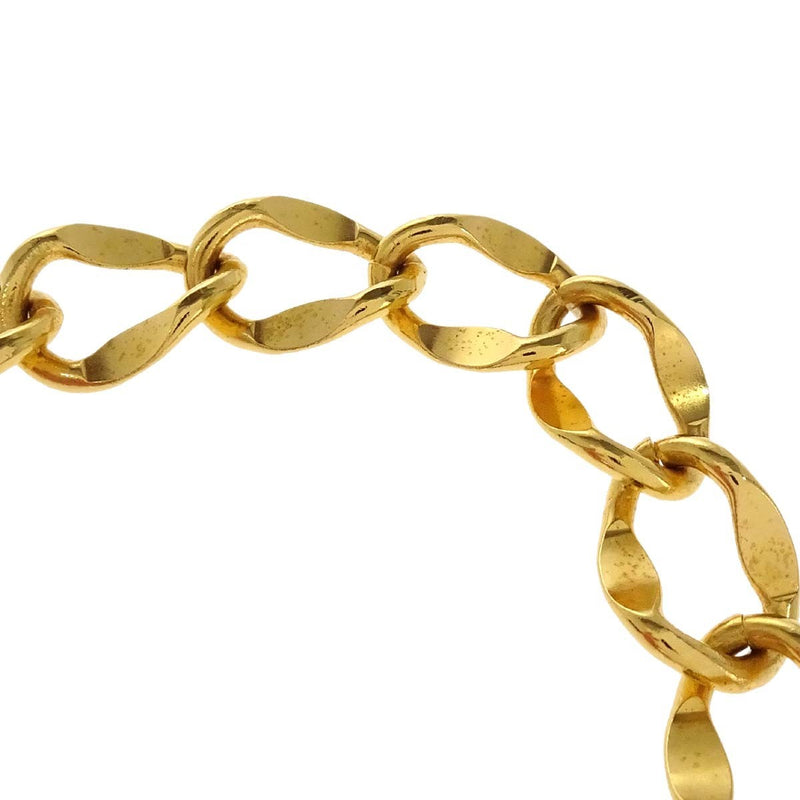 Chanel Vintage Medallion Logo Chain Belt Metal Gold Gold_plated