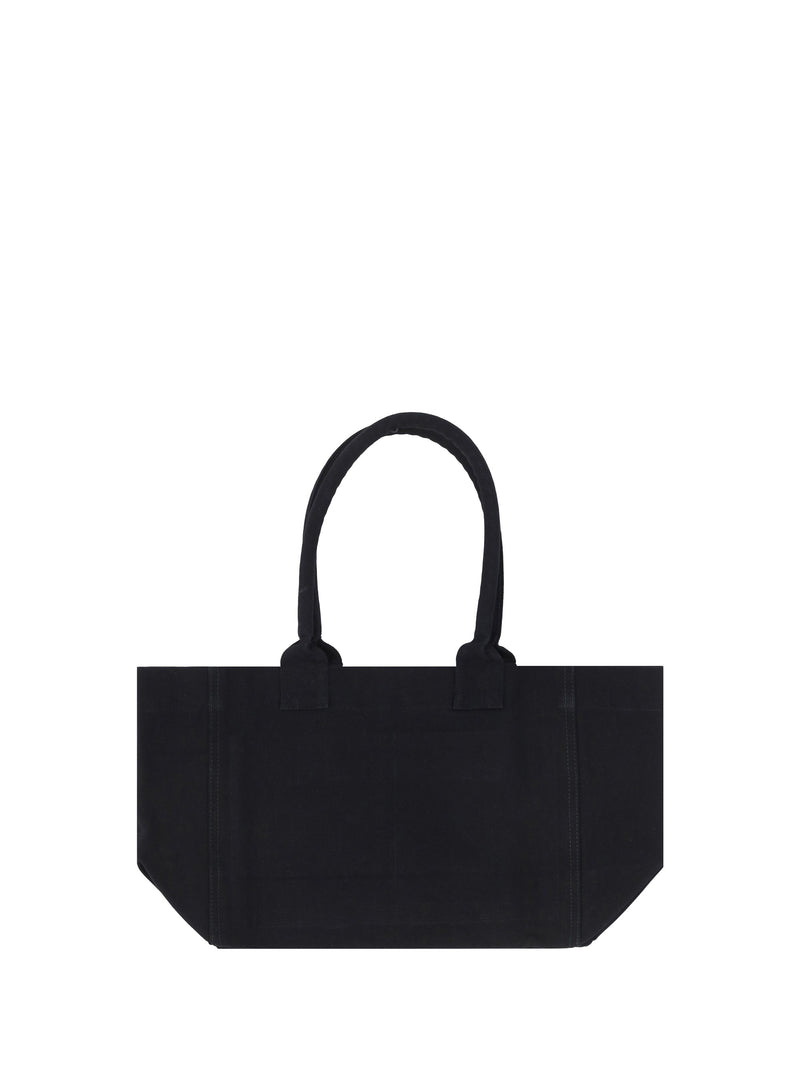 Isabel Marant Yenky Shoulder Bag — Black Cotton