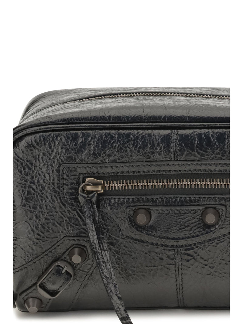 Balenciaga Le City Travel Wallet — Black Lamb Ovis Aries