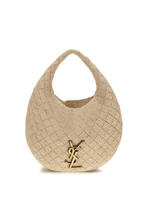 Saint Laurent Icare Hobo Bag — Beige Raffia