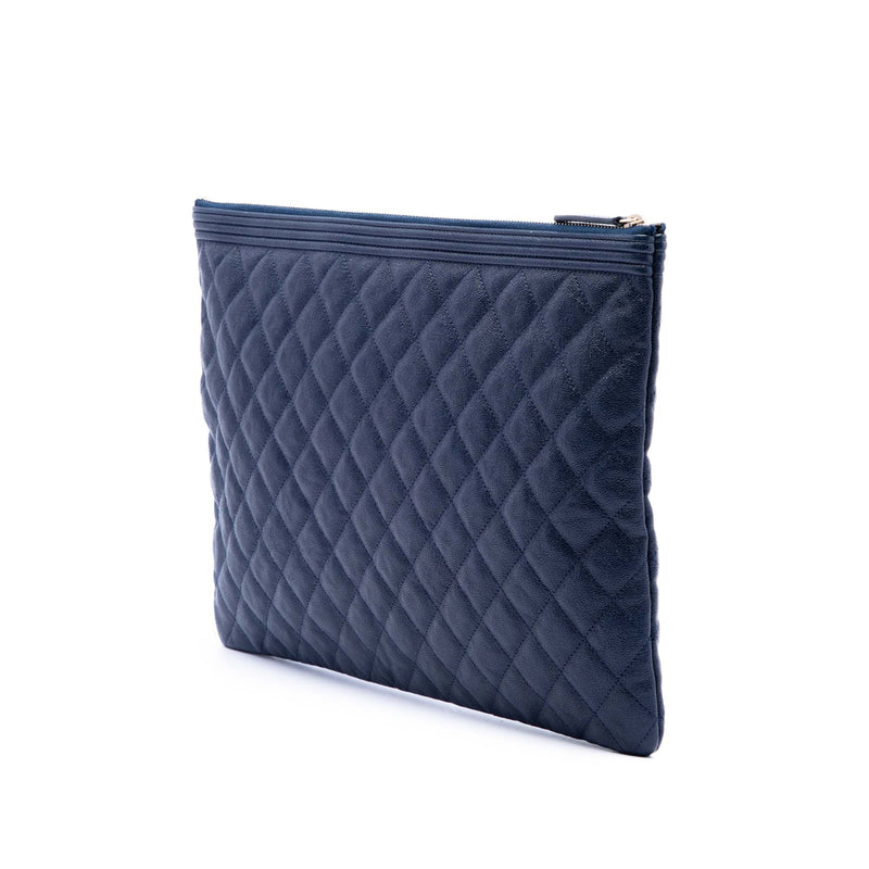 Large Quilted Caviar Boy O Case Clutch - Image 2