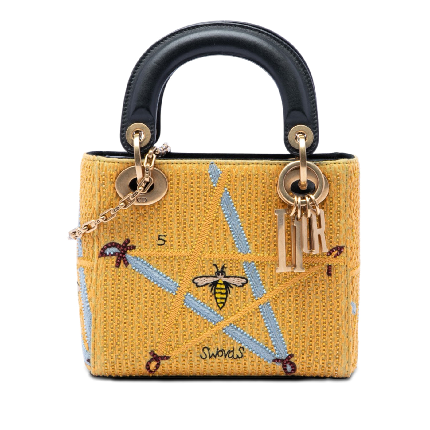Mini Embroidered Canvas Swords Lady Dior - Image 1