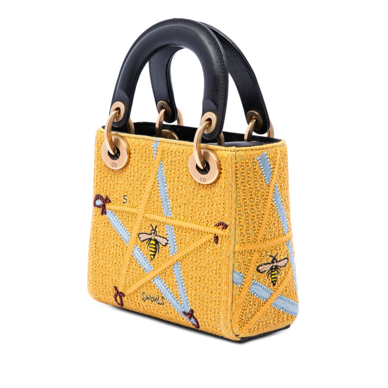 Mini Embroidered Canvas Swords Lady Dior - Image 2