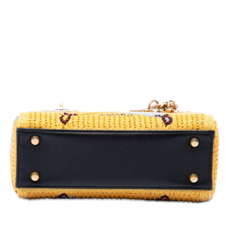 Mini Embroidered Canvas Swords Lady Dior - Image 3
