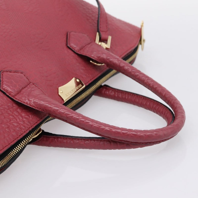 Burberry Clifton Convertible Heritage Grained Leather Red Bag