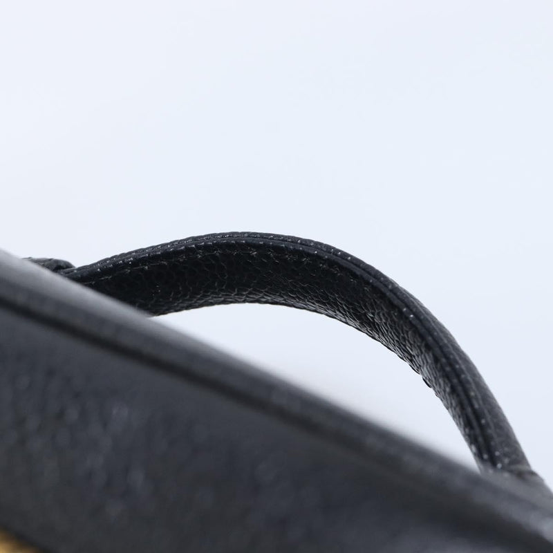 Chanel Vintage Timeless Cosmetic Case Caviar Black Leather Bag