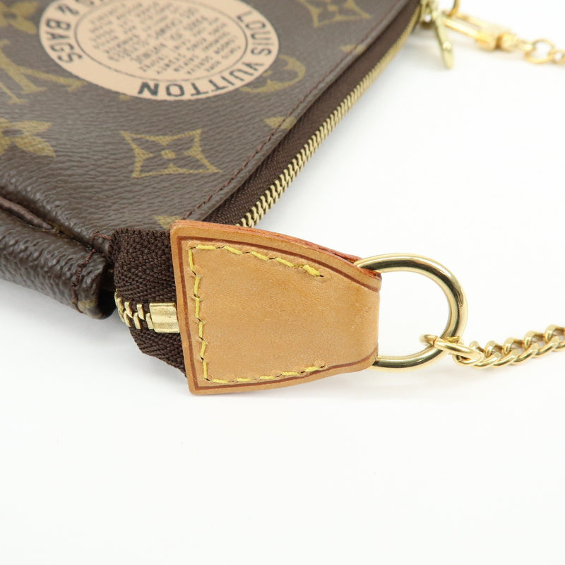 Louis Vuitton Pochette Accessoires Limited Edition Monogram Canvas Brown Bag