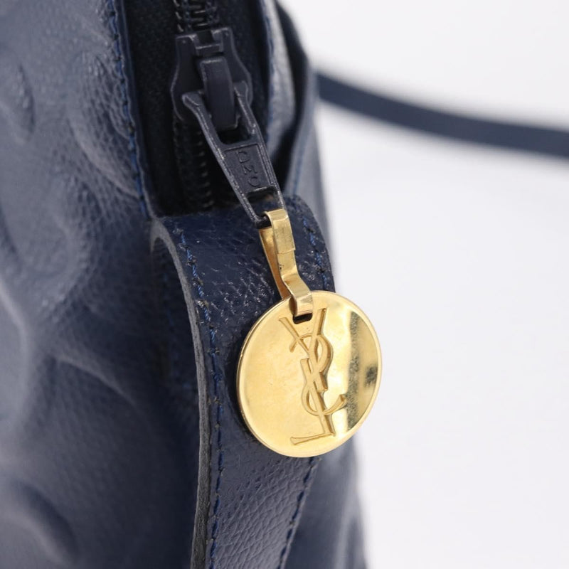 Saint Laurent Overseas Leather Navy Bag