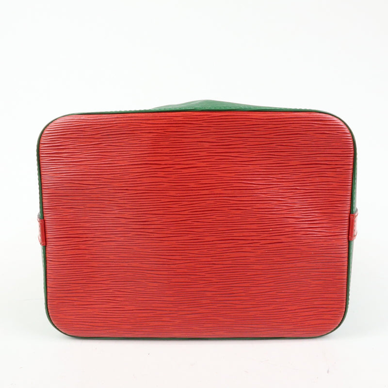 Louis Vuitton Bicolor Petit Noe Epi Leather Green Bag