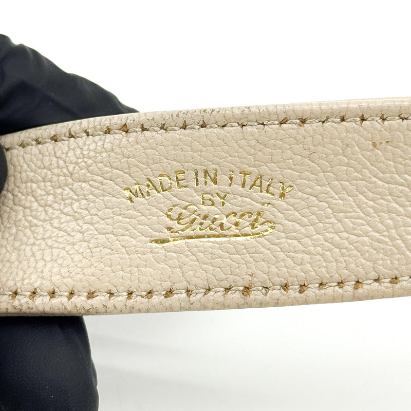 Gucci Aphrodite Leather Beige Bag