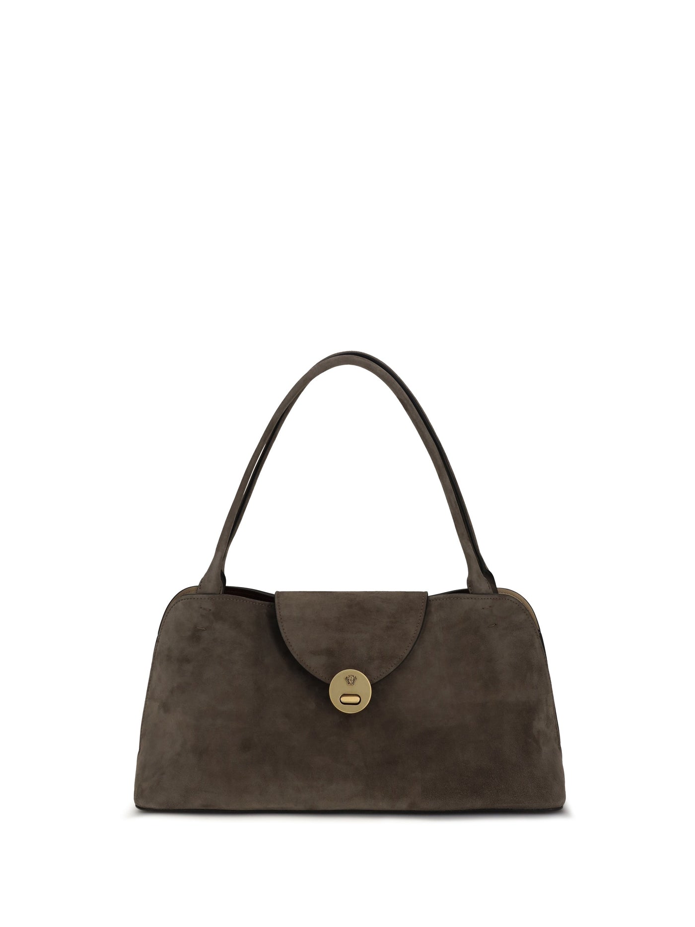 Versace Shoulder Bag — Brown Calf Leather Bos Taurus