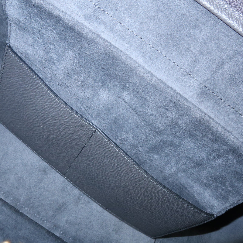 Celine Belt Textured Leather Gray Calfskin Bag