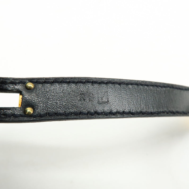 Hermes Kelly Double Tour Leather Black Bijoux