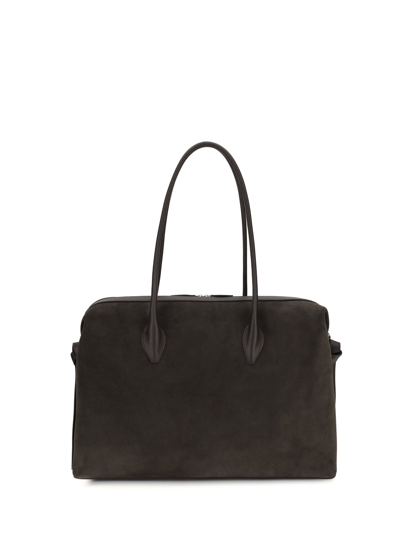 Yuzefi Brioche Shoulder Bag — Black Suede