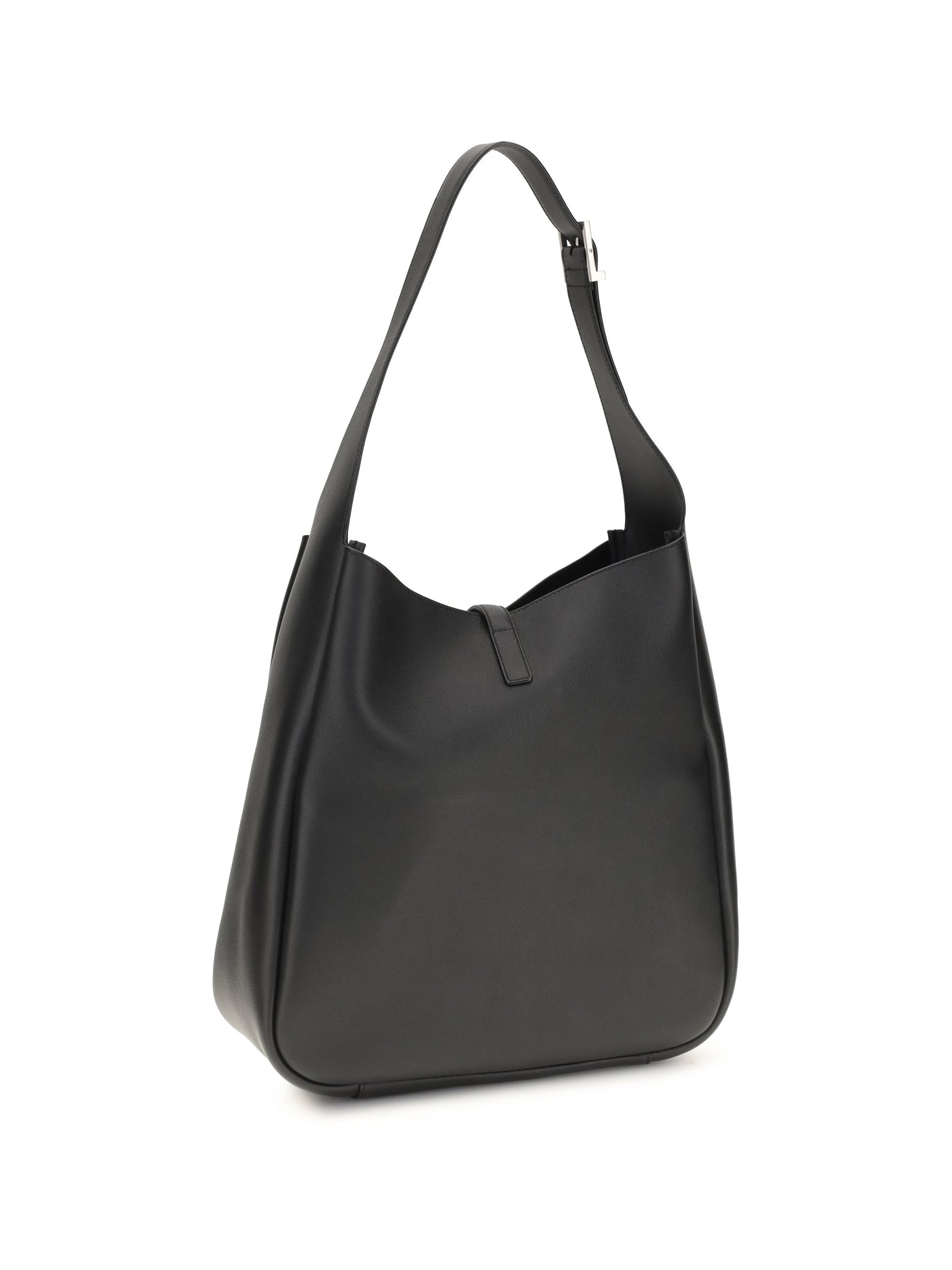 Saint Laurent Le 5 À 7 Shoulder Bag — Black Calf Leather