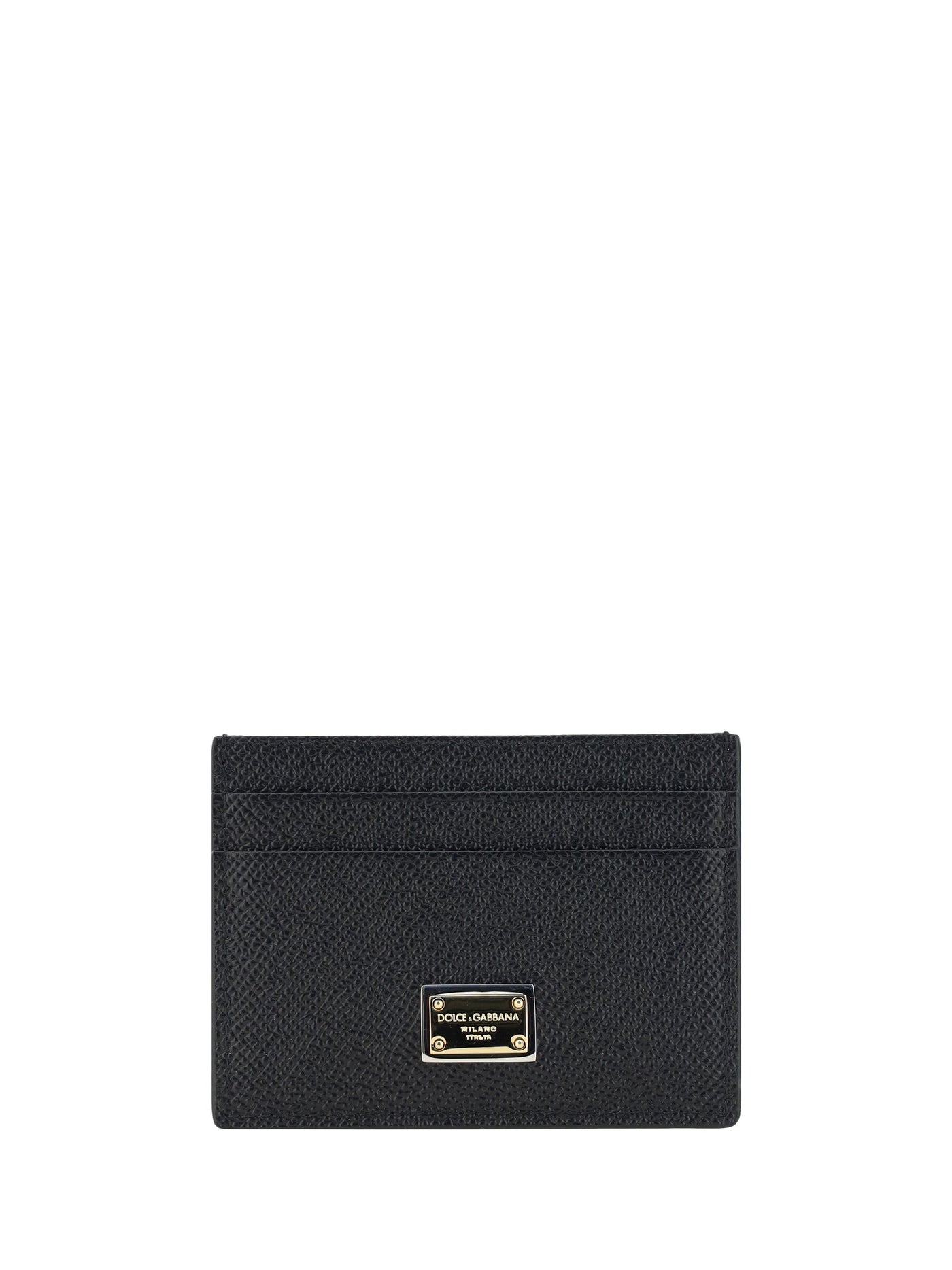 Dolce & Gabbana Calf Leather Card Case — Black Cases