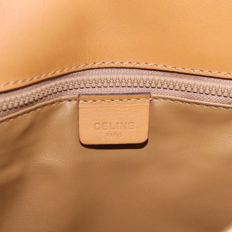 Celine Macadam Shoulder Canvas White Bag