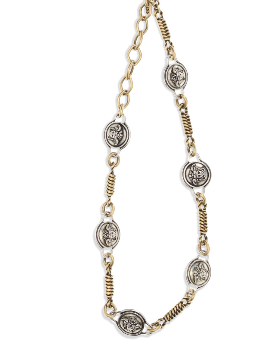 Versace Necklace — Gold Brass Necklaces