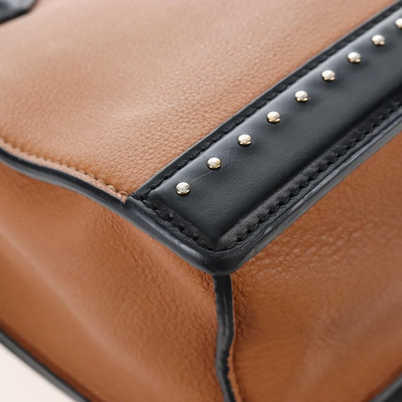 Louis Vuitton Cour Marly Leather With Studded Detail Beige Bag