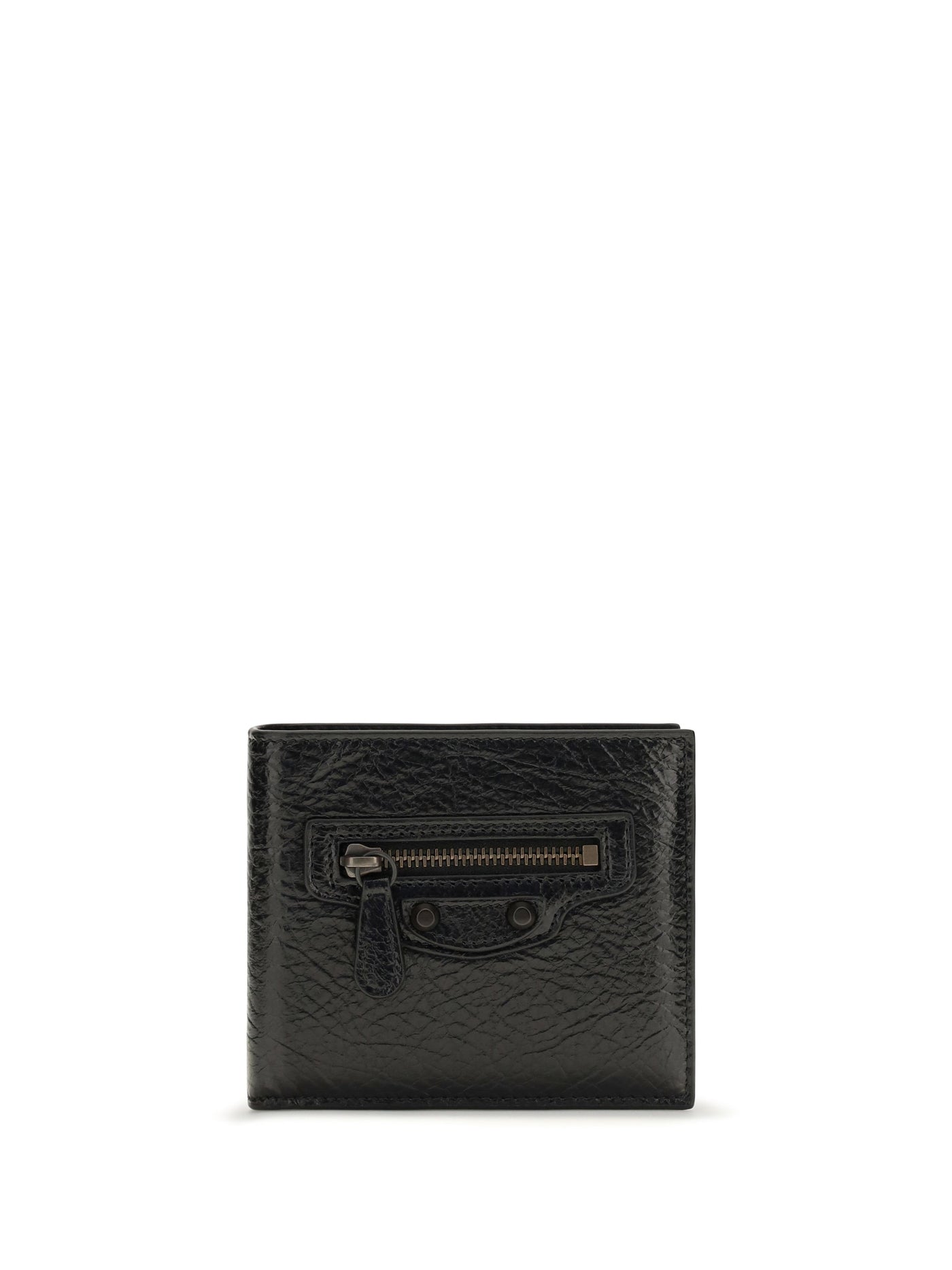 Balenciaga Le City Square Wallet — Black Lamb Ovis Aries