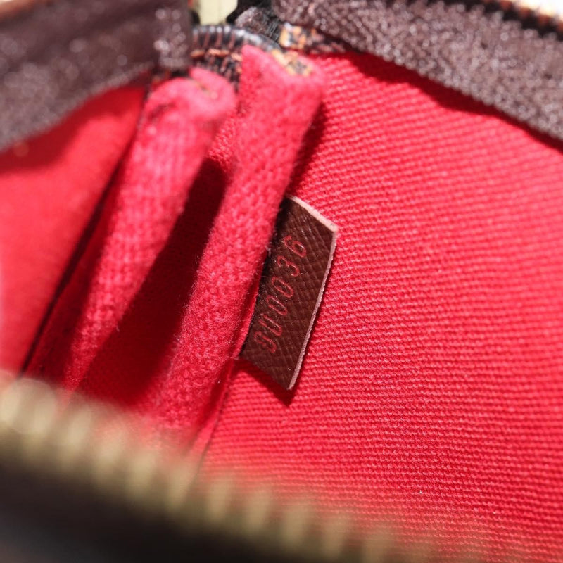 Louis Vuitton Pochette Accessoires Damier Ebene Brown Canvas Bag