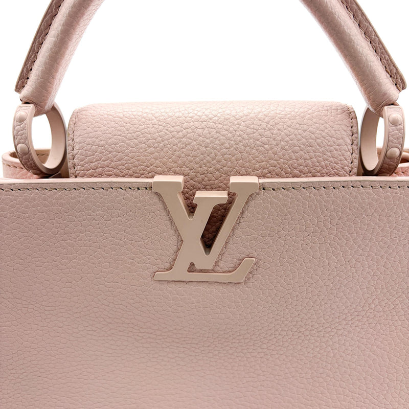Louis Vuitton Flower Chain Capucines Leather Beige Bag