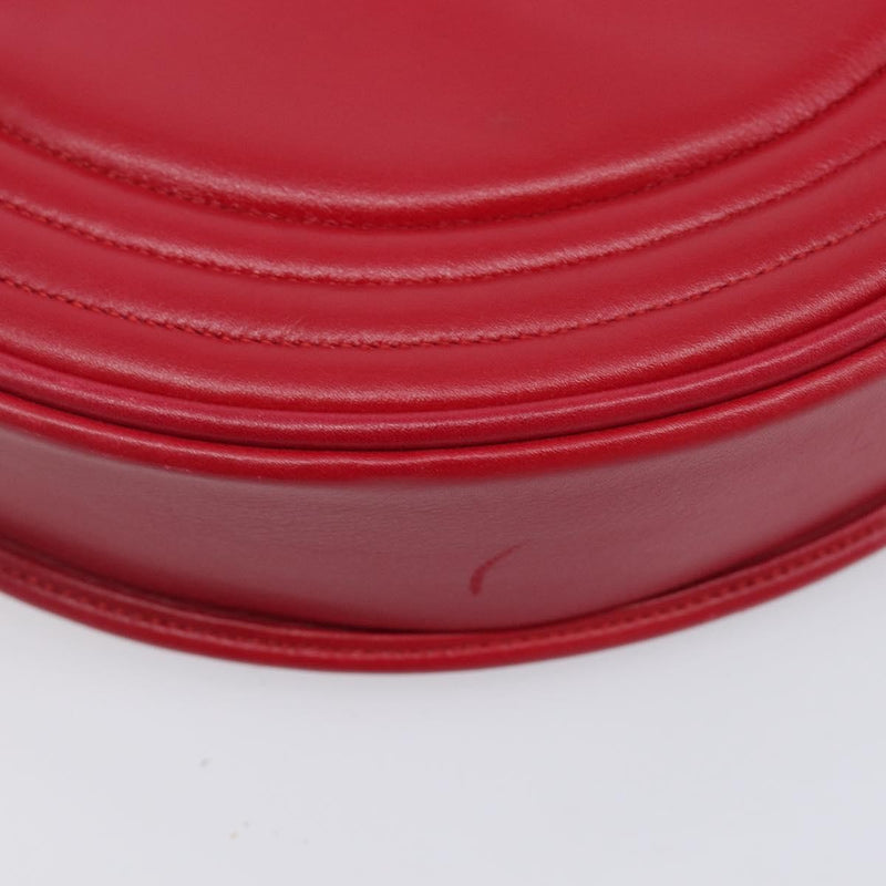 Saint Laurent Vintage Shoulder Bag Leather Red