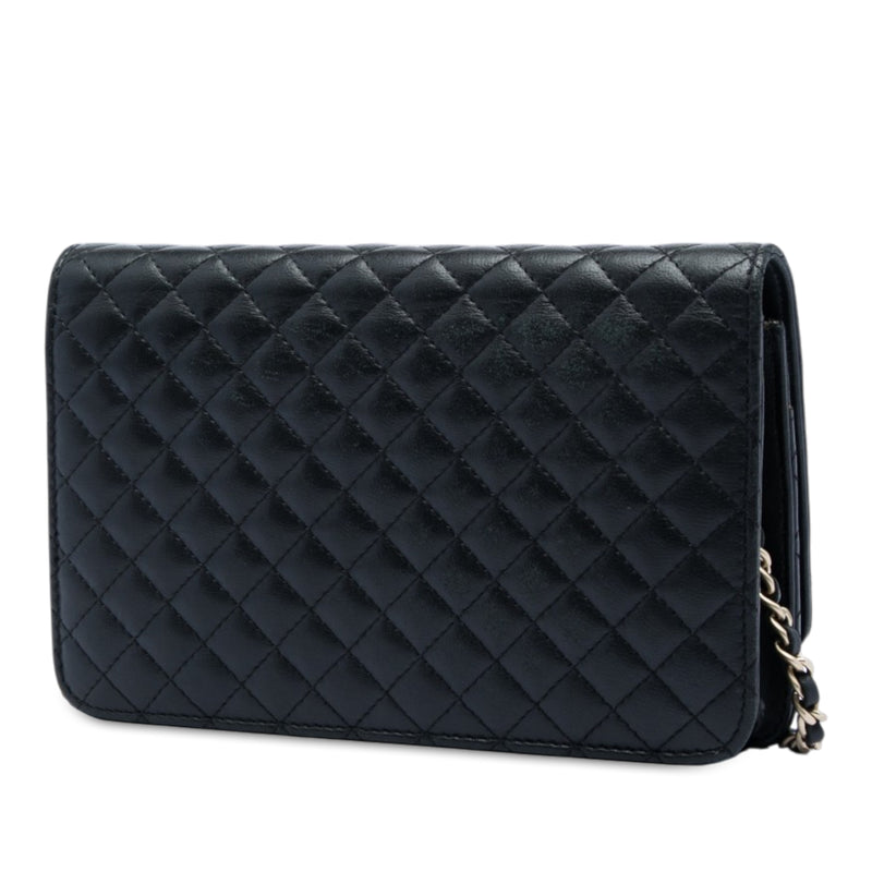 Quilted Lambskin Crest Wallet On Chain - Image 2