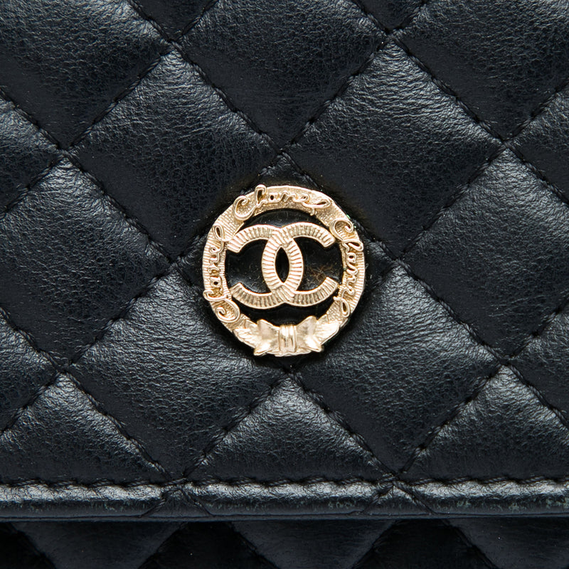 Quilted Lambskin Crest Wallet On Chain - Image 6