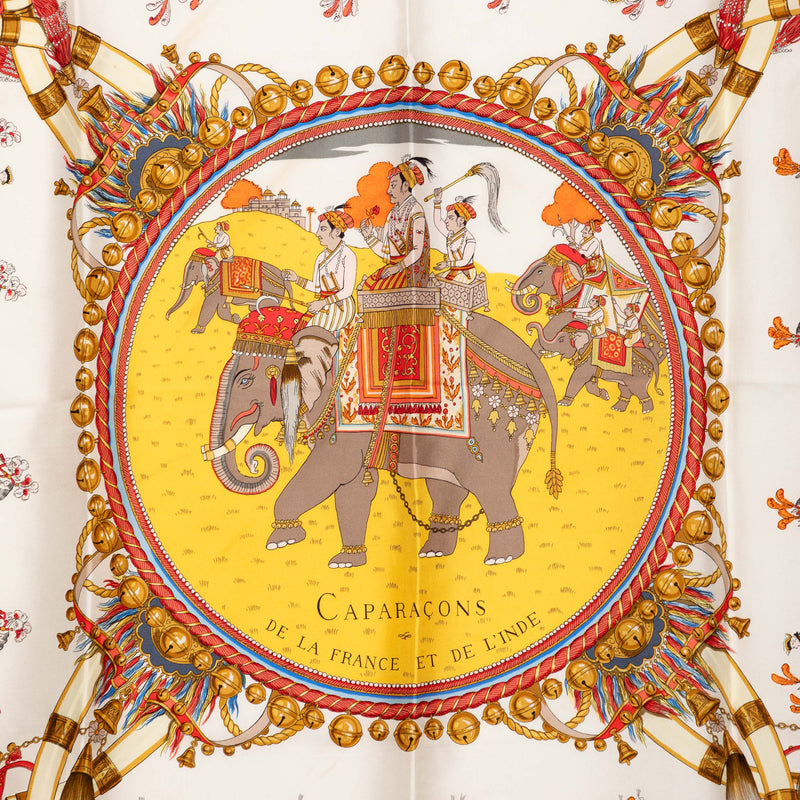 Caparacons De La France Et De L Inde Silk Scarf 90 - Image 2