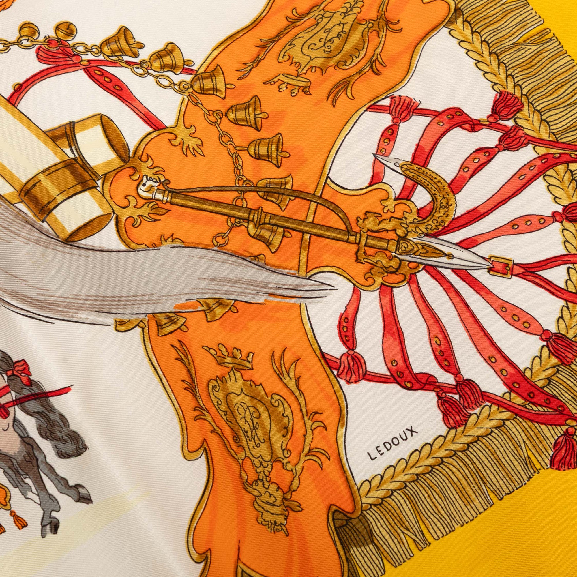 Caparacons De La France Et De L Inde Silk Scarf 90 - Image 7
