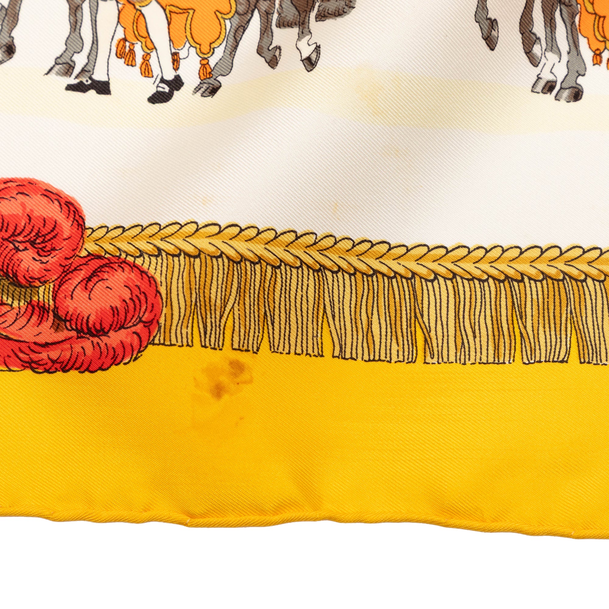 Caparacons De La France Et De L Inde Silk Scarf 90 - Image 8