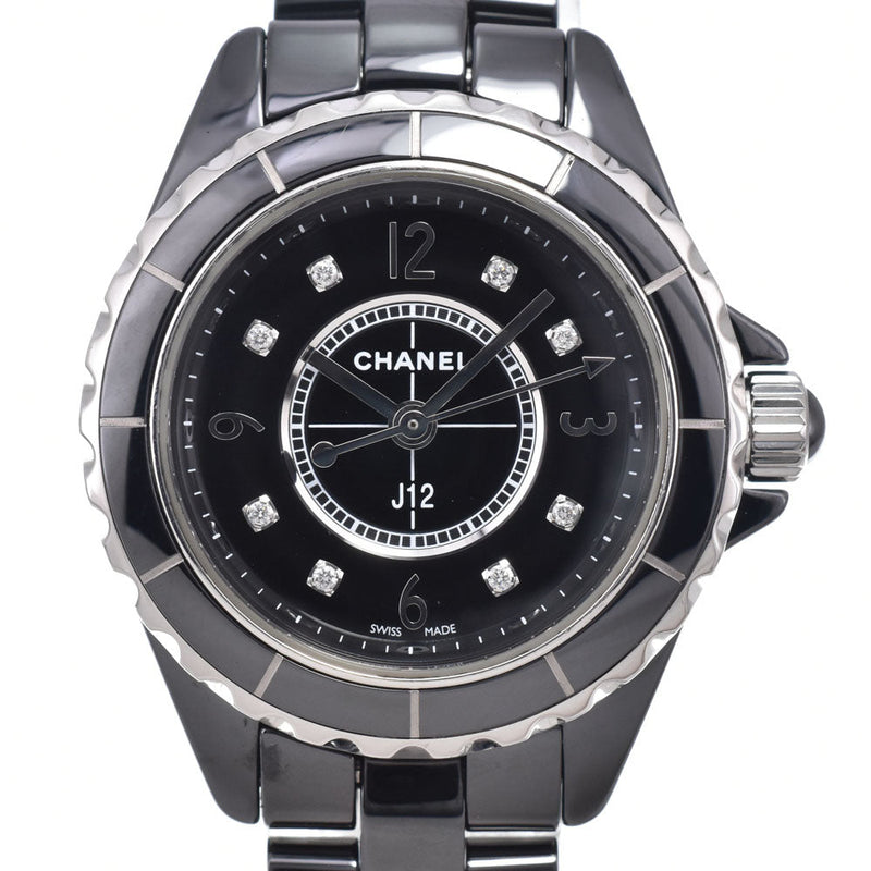 Chanel J12 Quartz Ceramic And Stainless Steel With Diamond Markers Watches