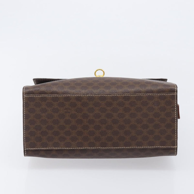Celine Handbag Canvas Brown Bag