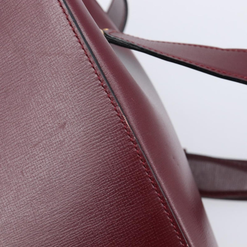 Cartier Must De Leather Burgundy Bag