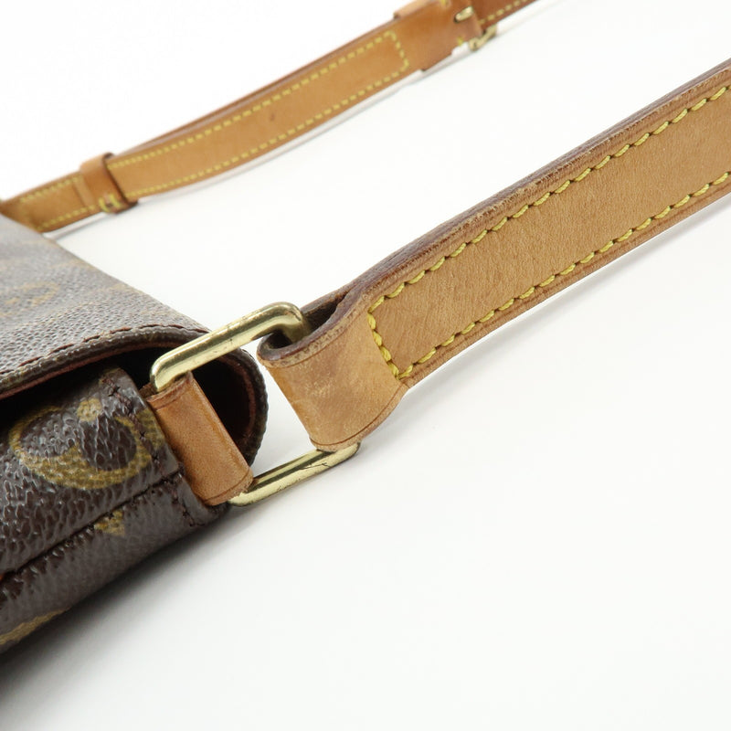 Louis Vuitton Musette Tango Monogram Canvas Brown Bag