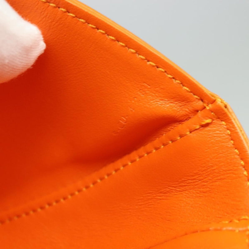 Celine Triangle Leather Orange Bag