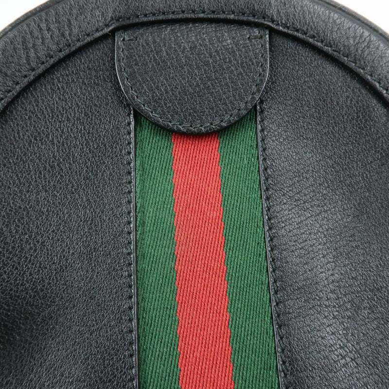 Gucci Ophidia Round Leather Black Bag