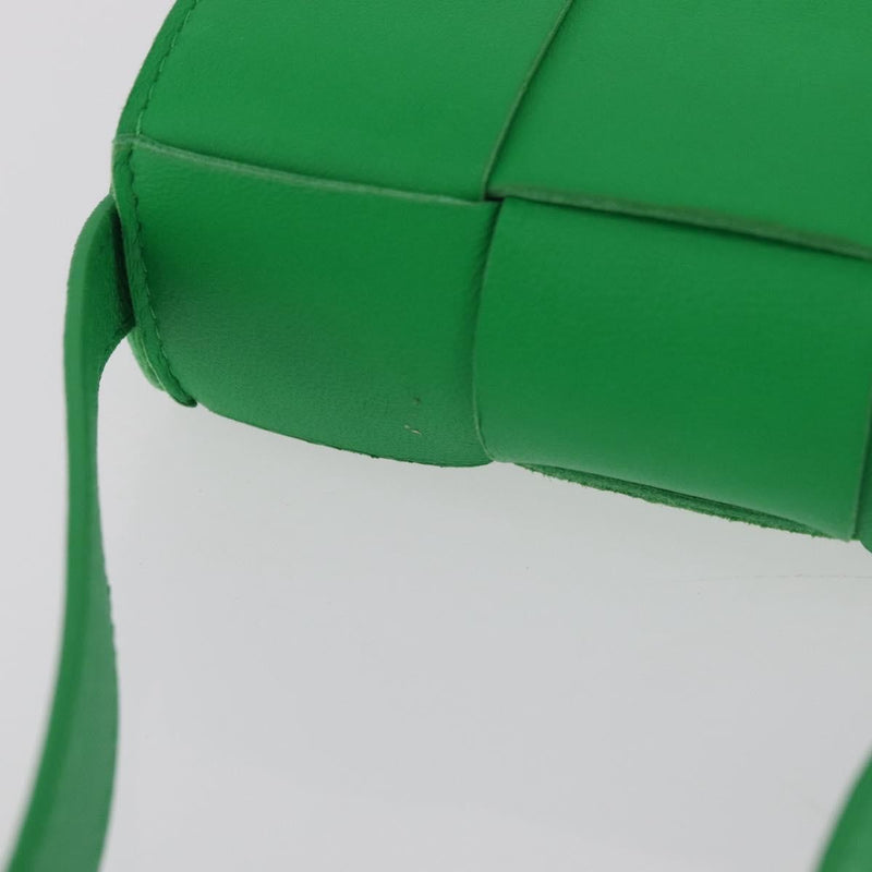 Bottega Veneta Cassette Maxi Intrecciato Leather Green Bag