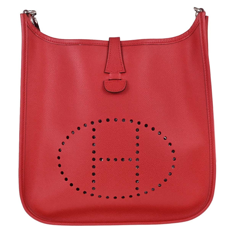 Hermes Evelyne Bag Gen I Epsom Red Leather
