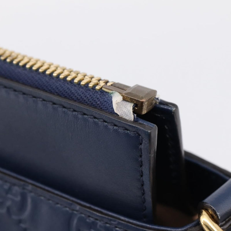 Gucci Linea A Convertible Guccissima Leather Navy Bag