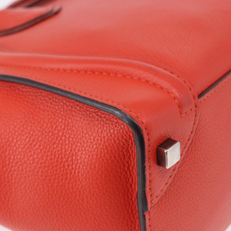 Celine Luggage Smooth Leather Red Bag