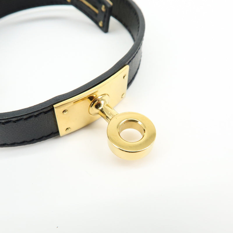 Hermes Kelly Double Tour Leather Black Bijoux