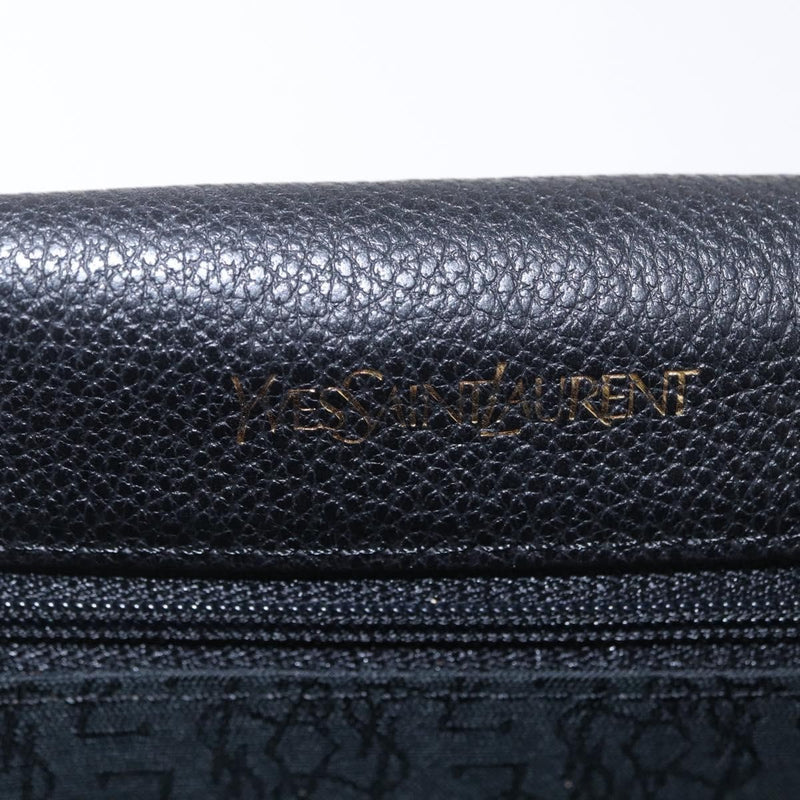 Saint Laurent Vintage Shoulder Bag Leather Black